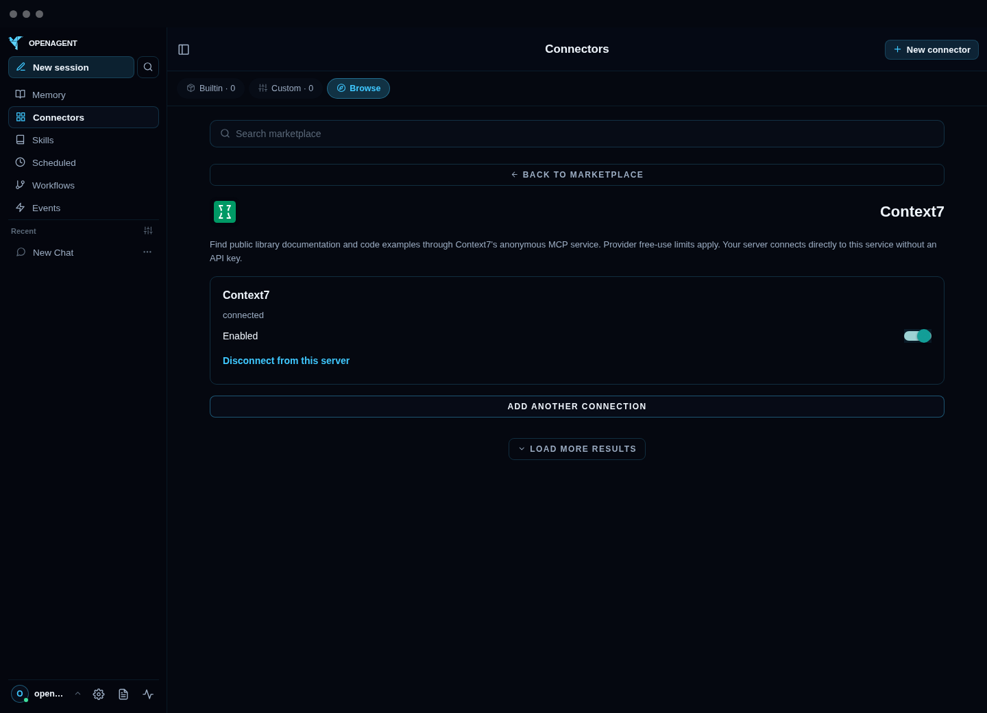 Context7 local connection controls