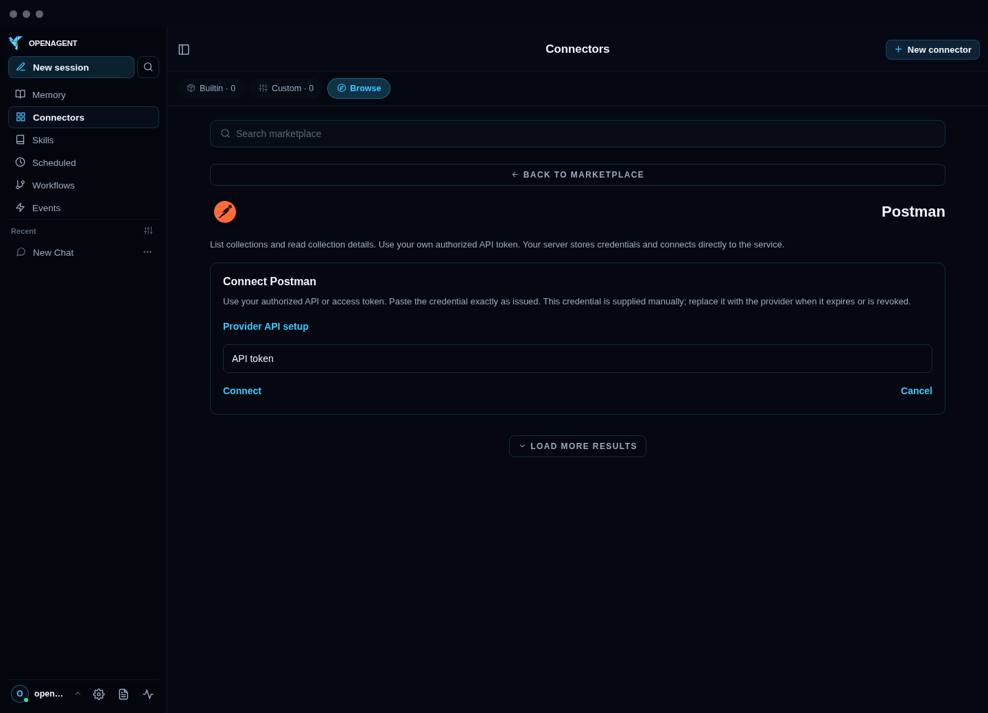 Postman blank private API-token setup and provider instructions